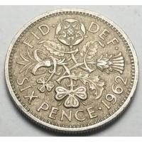 ราคา ปี 1962, เหรียญ 6 Pence, ประเทศอังกฤษ (UK), Queen Elizabeth II (9212872065)