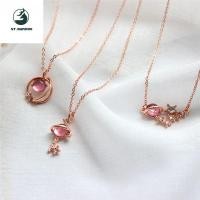 ราคา เครื่องประดับแฟชั่นสร้อยคอจี้กระดูกไหปลาร้าสีน้ำเงินคริสตัลแพลนเน็ต (15137462267)