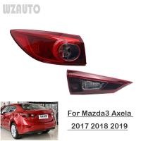 ราคา ไฟท้าย LED ด้านหลังไฟท้ายฝาครอบเบรคหยุดไฟแสดงสถานะโคมไฟ LED สําหรับ Mazda 3 M3 Axela ซีดาน 14-16 2017 2018 2019 (41472226696)