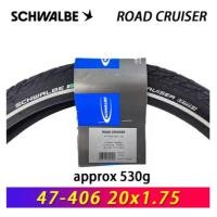 ราคา [ผู้ขาย SG] Schwalbe Road Cruiser ยางสะท้อนแสง 20 นิ้ว 406 20 1.75 BMX จักรยาน Tyre Compound การเจาะป้องกัน (25846528307)