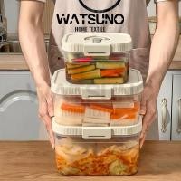 ราคา Watsuno.กล่องเก็บอาหารในครัว กล่องเก็บข้าว กล่องปรุงรส บรรจุภัณฑ์แบบหลายช่อง ความจุขนาดใหญ่ เข้าไมโครเวฟได้ (43674494274)