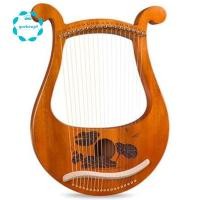 ราคา [Fast Q9]Lyre Harp 19 String Beginners Harp,Portable 19-Tone Small Harp 19-String Lyre เครื่องดนตรีไม้เนื้อแข็ง Lyre Harp ใช้งานง่าย (26442948956)