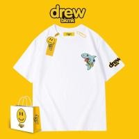 ราคา เสื้อยืดแขนสั้นลําลอง ผ้าฝ้ายแท้ ทรงหลวม พิมพ์ลายฉลาม (22052909971)