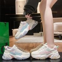 ราคา รองเท้าผ้าใบแฟชั่น รองเท้าผ้าใบเสริมส้น สไตล์เกาหลี (12258501543)