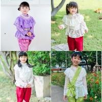 ราคา เสื้อลูกไม้เด็กรุ่นวนิดาแขนยาว (24701919199)