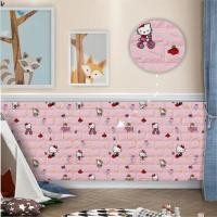 ราคา กระดาษติดผนังโฟม 3D ขนาด 70 X 77 CM สติ๊กเกอร์ติดผนังอิฐโฟมเคลือบเงา|วอลเปเปอร์ติดผนังโฟม 3 มิติ / สติ๊กเกอร์วอลเปเปอร์ติดผนังตกแต่งขนาดเล็ก / วอลเปเปอร์ 3 มิติ (41871049109)