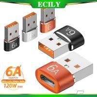ราคา Ecily 6A Type C ตัวเมีย เป็น USB A ตัวผู้ OTG อะแดปเตอร์แปลง USB-C สําหรับอะแดปเตอร์เชื่อมต่อสายเคเบิลโทรศัพท์ (18465268278)