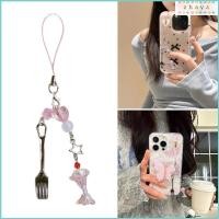 ราคา จายา แฟชั่นลูกปัดไอศครีมส้อมโทรศัพท์เสน่ห์สําหรับผู้หญิงสาวลูกปัดพวงกุญแจกระเป๋ากระเป๋าเป้สะพายหลังกระเป๋าสตางค์ตกแต่ง (44467626085)