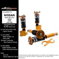 ราคา โช้คอัพสตรัทปรับเกลียว 24 ระดับ สำหรับ Nissan Silvia S14 / 200SX / 240SX 1994-1998 (26253782953)