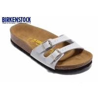 ราคา Birkenstock Cork รองเท้าแตะรองเท้าแตะแฟชั่น Unisex รองเท้าชายหาดหัวเข็มขัดสองหัวเข็มขัด (26642429330)