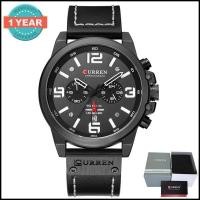 ราคา Curren นาฬิกาข้อมือผู้ชาย มีวันที่ เข็มเล็กๆใช้ได้สายหนัง รุ่น C8314 (2064210092)