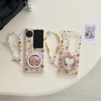 ราคา เคสโทรศัพท์แบบพับได้สําหรับ Oppo Find N3 Flip Boyang Design Easy Bear Love Magnetic Bracket Bracelet เคสโทรศัพท์ tpu แบบแข็ง (41674464046)