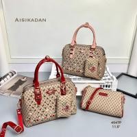 ราคา ✨กระเป๋าอชิการ์เด้น✨AISIKADAN ทรงช้อปปิ้ง3ช่องซิป สวยหรู 11.5นิ้ว ครบเซ็ท 3 ใบ รุ่นขายดี (17093812623)