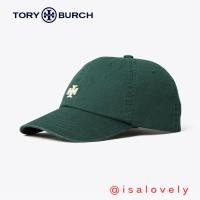 ราคา Isa Lovely Shop TORY BURCH LOGO CAP 81010 COLOR: CONIFER (23287160746)