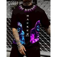 ราคา เสื้อยืดสกรีนลาย " THE HACKER " เสื้อยืดผ้า COTTON 100% เสื้อยืดคอตตอน 100% เสื้อยืดผ้าฝ้าย 100% (26538461607)