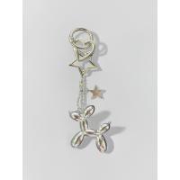 ราคา พวงกุญแจเงินน่ารักบอลลูนลูกสุนัขรูปดาวรูปหัวใจหัวเข็มขัดฤดูใบไม้ผลิที่ถอดออกได้เหมาะสําหรับเพื่อนฟรีคู่รักเหมาะสําหรับกุญแจรถตกแต่งเหมาะสําหรับแขวนสาวกระ (43668213623)