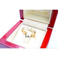 ราคา S.R. แหวนทอง แหวนเพชร เม็ดละ 0.03 กะรัต เพชรน้ำ100 ขาวสวยไฟดี พร้อมใบรับรองสินค้า เคลือบทองคำแท้100% (27073547573)