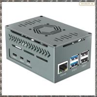 ราคา [LJ] เคสสําหรับRaspberry Pi 5 forRaspberry Pi 5 Case with4010 พัดลม PWM และฮีทซิงค์ทองแดงรองรับ X1000/X1001/X1003/N04/N05 (44065446230)