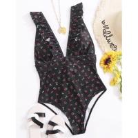 ราคา Size S-L New! black onepiece mini red flower พร้อมส่ง (5960980916)