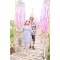 ราคา เดรสยาวลูกไม้ซีทรู แขนปักมุก (9413529637)