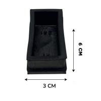 ราคา ลูกยาง ลูกยางสี่เหลี่ยมสวมนอก ยางสวมแป้ปเหล็ก ยางใส่ขาโต้ะ 2"*1" (44167771916)