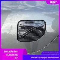 ราคา สําหรับ Xpeng P7 2022-25 คาร์บอนไฟเบอร์ฝาครอบถังน้ํามันเชื้อเพลิง Air Cap Trim ชาร์จ Coverauto ชิ้นส่วนตกแต่งรถ (42616442640)