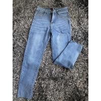 ราคา ป้าย Vintage กางเกงยีนส์ขาเดฟ งานป้ายห้อย ผ้ายืดทรงสวย (21210555716)