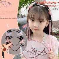 ราคา Cathchare294 โบราณ Hanfu ผม Hoop, เด็ก Pigtail วิกผมดอกไม้โบว์พู่ Hairband, แนวโน้ม Headwear สไตล์จีนดอกไม้แถบคาดศีรษะ (29322984951)