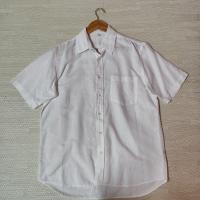ราคา Uniqlo เสื้อเชิ้ตลินิน แขนสั้น สี ขาว Size L ชาย มือ2 (42906495668)
