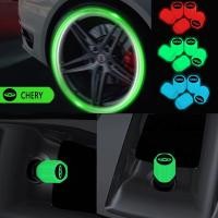 ราคา 4Pcs Chery ยางรถยนต์เรืองแสงฝาครอบวาล์ว, ยางรถจักรยานยนต์เรืองแสงฝาครอบวาล์ว, เรืองแสงฝาครอบวาล์วที่มีโลโก้รถยนต์พอดี Chery Tiggo 5x 8 7 Pro 4 Omoda 5 E5 TJ-1 Face QQ EQ1 EV 2024 (26862643998)
