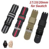 ราคา สายนาฬิกาข้อมือ ผ้าแคนวาส ไนล่อน แบบเปลี่ยน สําหรับ Swatch Watch Strap 17 มม. 19 มม. 20 มม. (17017219138)