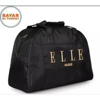 ราคา Elle Medium Travel Bag กระเป๋าเสื้อผ้าสีดํา Tote Bag/Baju Bag Elle Paris Bag/Tote Bag/กระเป๋าเสื้อผ้าผู้หญิง (19689378210)