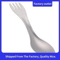 ราคา Pure Titanium Outdoor Camping Picnic Hiking Cookware กระเป๋าเป้สะพายหลัง Spork ช้อนส้อม (28338179641)