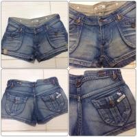 ราคา ติดจอง****ยีนส์ขาสั้น Abercrombie มือสอง (1263913697)