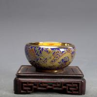 ราคา 8-14-20 Mingxuande Porcelain Blue Glaze Gold-Painted Dragon รูปแบบถ้วยโบราณโบราณโบราณ Mingqing เก่า Porcelain สินค้าเก่าเก่าสินค้า (44312848787)