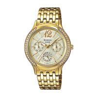 ราคา Casio Sheen นาฬิกาข้อมือผู้หญิง สายสแตนเลส รุ่น SHE-3030BGD-9AUDR - Gold (170613494)