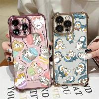 ราคา กรณีสําหรับXiaomi Redmiหมายเหตุ13 14 PRO 4G 5G 13 12 11 10 Pro Plus 10s 11s 14C 13C 12Cเปลือกน่ารักMofusandฉลามแมวชุบStil Angel (28686857624)