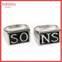ราคา 2 ชิ้น/เซ็ต Punk สแตนเลส Sons of Anarchy คู่แหวนนิ้วเครื่องประดับของขวัญ (43451764458)