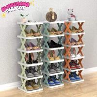 ราคา 8-LAYER SHOE RACK / ZIG ZAG SHOE RACK / 8-LAYER SANDAL RACK / MINIMALIST SHOE RACK (27038663281)
