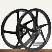 ราคา แม็ก 5 ก้าน ใส่W125R,S,X/W125i บังลม/W100S UBOX รุ่นมีสายไมล์ พร้อมลูกปืน สีดำล้วน (28934587554)