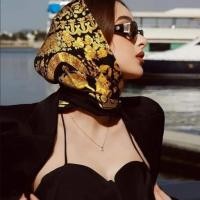 ราคา ผ้าพันคอผ้าไหมสี่เหลี่ยม90*90เซนติเมตรผู้หญิงผ้าเช็ดหน้าผ้าพันคอฮิญาบหัวซาตินผ้าพันคอไหมผ้าคลุมไหล่ (28668271945)