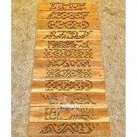 ราคา ฉลุไม้ระเบียงไม้สัก ฉลุไม้สัก 5*80/6*80 /10แผ่น ลายฉลุไม้สัก (11999779446)