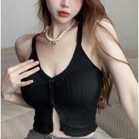 ราคา เสื้อสายเดี่ยว ครอปสายเดี่ยวไหมพรม เสื้อไหมพรม เสื้อสายฝอ (21854908290)