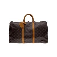 ราคา LOUIS VUITTON Boston Bag Keepall Bandoulière 45_Monogram Canvas_BRW PVC BRW Direct from Japan Secondhand (40922821259)