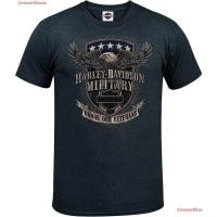ราคา Harley-Davidson Military - Men's T-Shirt - Overseas Tour Veterans Support Sports T-shirt (24063548788)