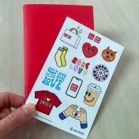 ราคา สมุดโน้ตขนาดพกพา Uniqlo พร้อมสติ๊กเกอร์ @ Ana Tomy (42505846596)