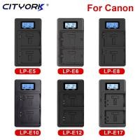 ราคา CITYORK camera battery charger for Canon LP-E5 LP-E6 LP-E8 LP-E10 LP-E12 LP-E17 LP E5 E6 E8 E10 E12 E17 LCD Dual smart c (16381963054)
