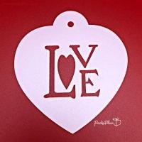 ราคา แม่พิมพ์ลายฉลุพิมพ์ลาย แผ่นฉลุโรยผงไอซิ่ง โกโก้ โรยแต่งหน้ากาแฟ แผ่น Stencil Love (6775199519)