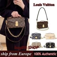 ราคา Louis Vuitton/LV Pochette Métis East West กระเป๋าถือ กระเป๋าสะพายข้าง M46279 ของแท้100% (24955429816)