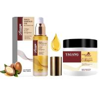 ราคา Moroccan Argan Hair Set- Argan Hair Oil & Mask for Damaged Hair Oil Oil Nourishing Oil Hair Oil for Dry and Frizzy, 50ML+500G (26224236537)